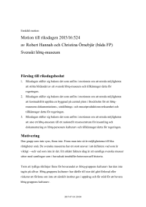 Svenskt hbtq-museum - Riksdagens öppna data