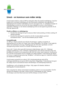 Umeå – en kommun som mäter skräp