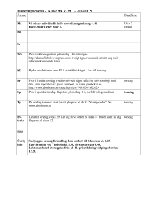 Planeringsschema 9CD v