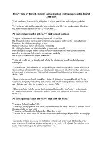 Beskrivning av fritidshemmens verksamhet på Ludvigsbergsskolan