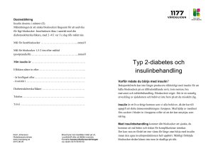Typ 2-diabetes och insulinbehandling