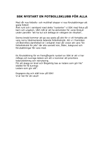 ssk nystart en fotbolls för alla