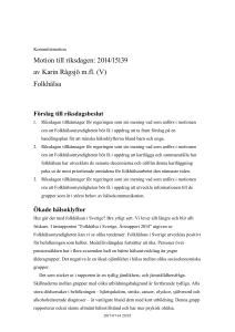 Folkhälsa - Riksdagens öppna data