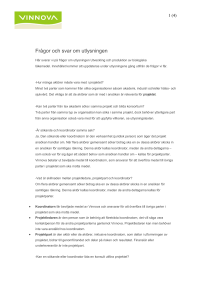 Frågor och svar om utlysningen
