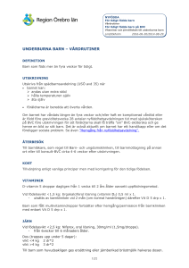 UNDERBURNA BARN – VÅRDRUTINER