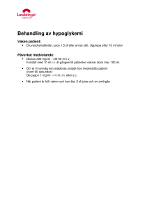 Behandling av hypoglykemi