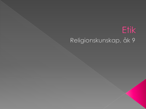 Etik – lektion1