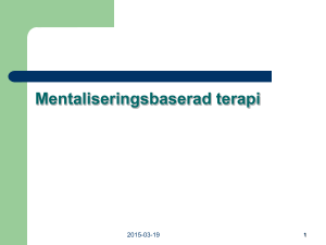 Mentaliseringsbaserad terapi