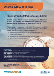 Ska vi behandla fetma som en sjukdom?