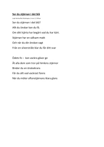 Ser du stjärnan i det blå Ser du stjärnan i det blå?