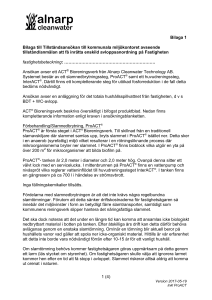 Miljötillståndsansökan inkl ProACT
