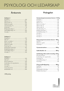 PSYKOLOGI OCH LEDARSKAP