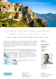 Kryssning längs italienska Amalfikusten Malta