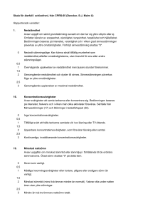 Skala för återfall i schizofreni, från CPRS-65 (Dencker, S