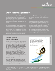 Informationsskylt om Ridön från Sveaskog