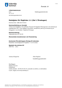 Detaljplan för Ekgården 1:1 (Del 1 Örnstugan)