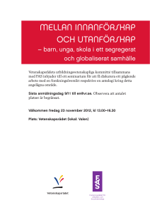 mellan innanförskap och utanförskap