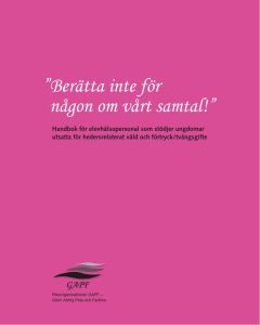 Berätta inte för någon om vårt samtal!
