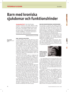 Barn med kroniska sjukdomar och funktionshinder