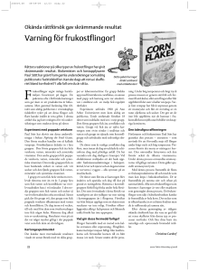 Varning för frukostflingor!
