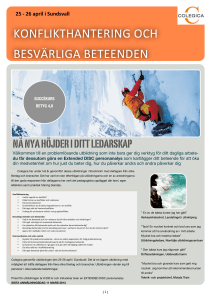konflikthantering och besvärliga beteenden