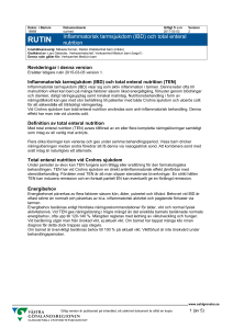 Inflammatorisk tarmsjukdom (IBD) och total enteral nutrition