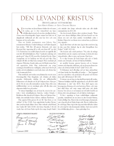 Den levande Kristus: Apostlarnas vittnesbörd