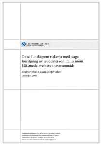 Rapport: Ökad kunskap om riskerna med olaga försäljning av