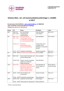 Schema Röst-, tal- och kommunikationsstörningar 1