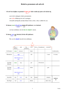 Relativa pronomen och adverb