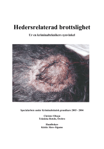 Hedersrelaterad brottslighet