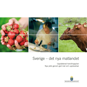 Sverige – det nya matlandet