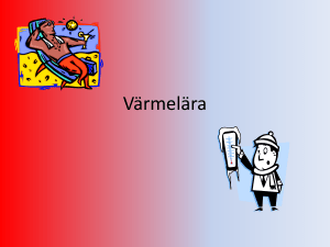Värmelära - manoobbola