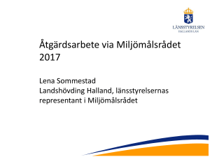 PPT Lena Sommestad vid Miljönätverkets vårmöte
