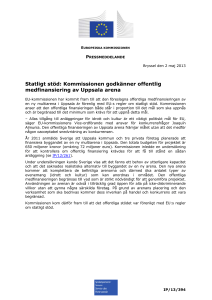 Statligt stöd: Kommissionen godkänner offentlig
