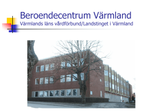 Beroendecentrum Värmland - Värmlands läns vårdförbund