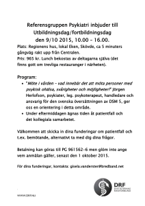 Kallade är: Cecilia Pettersson, Doris Gustafsson,