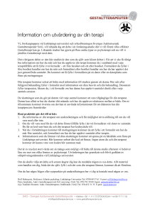 Information om utvärdering av din terapi