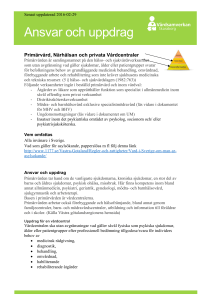 Ansvar och uppdrag - Vårdsamverkan Skaraborg