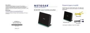 NETGEAR R6100 WiFi Router Installation Guide