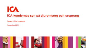 ICA-kundernas syn på djuromsorg och ursprung