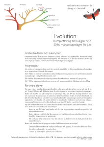 Evolution - Nationellt resurscentrum för biologi och bioteknik