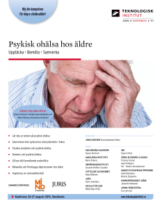 Psykisk ohälsa hos äldre