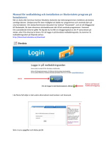 Manual för nedladdning och installation av Skolavtalets program på