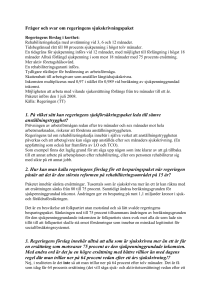 Frågor och svar om regeringens sjukskrivningspaket - S-info