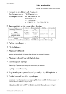 1. Namnet på produkten och företaget - CC