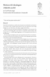 Motion till riksdagen 1988/89:Jo505 av Carl Frick (m p) Gränsvärden