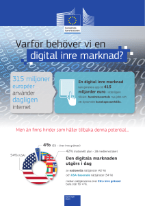 Varför behöver vi en digital inre marknad?