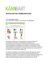 prova på socialhaptisk kommunikation