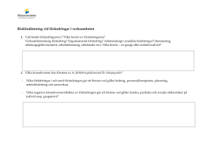 Riskbedömning - Medarbetarportalen